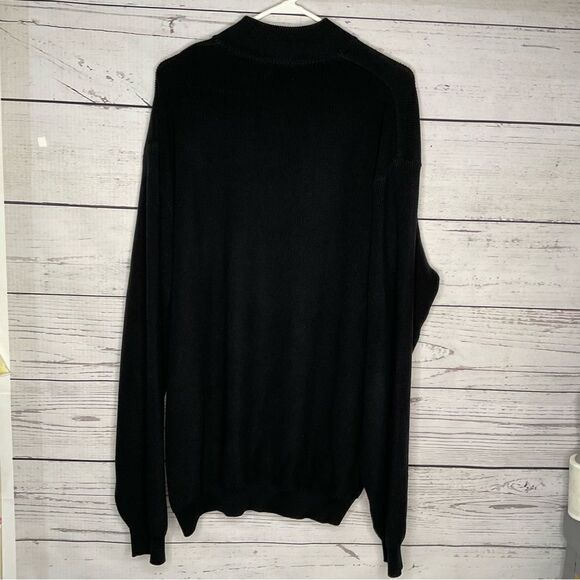 Vintage St Croix Sweater Mens Size 2XLT Knit 1/4 Zip Pullover Cotton Microfiber - Picture 6 of 10